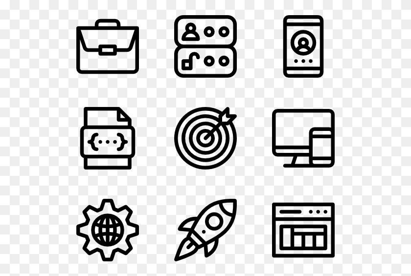 529x505 Black And White Web Design Icon Packs Vector Psd Icon For Information, Gray, World Of Warcraft HD PNG Download