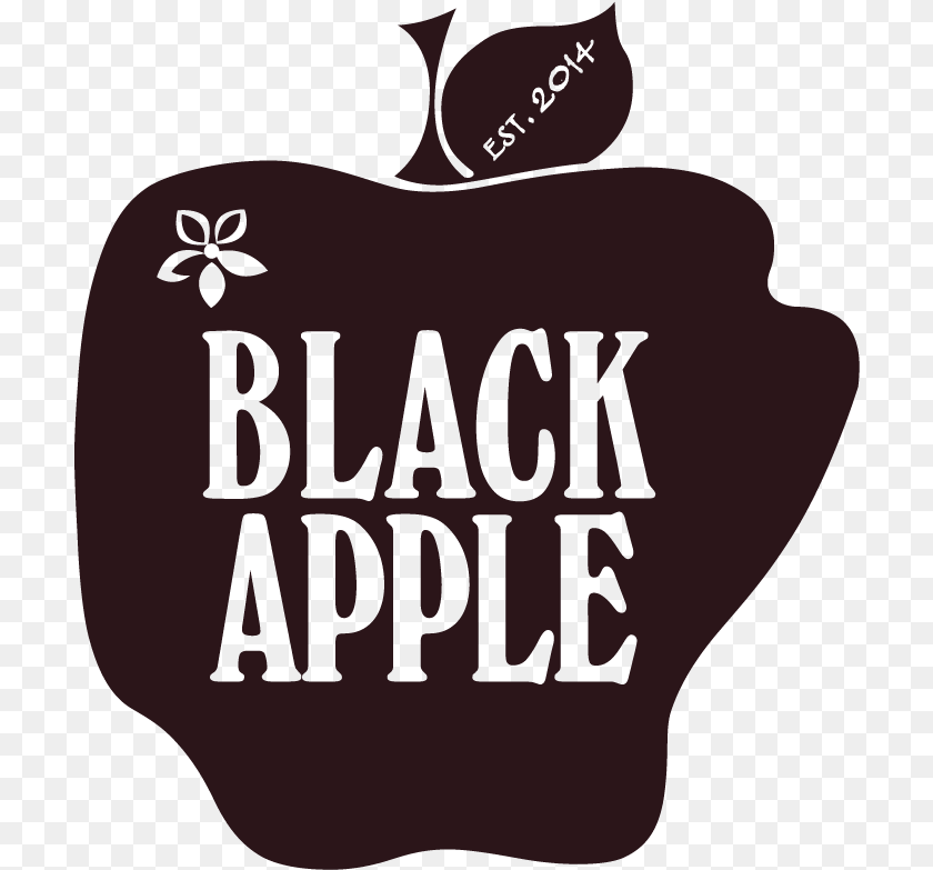 708x783 Black Apple Crossing Logo, Food, Fruit, Plant, Produce PNG