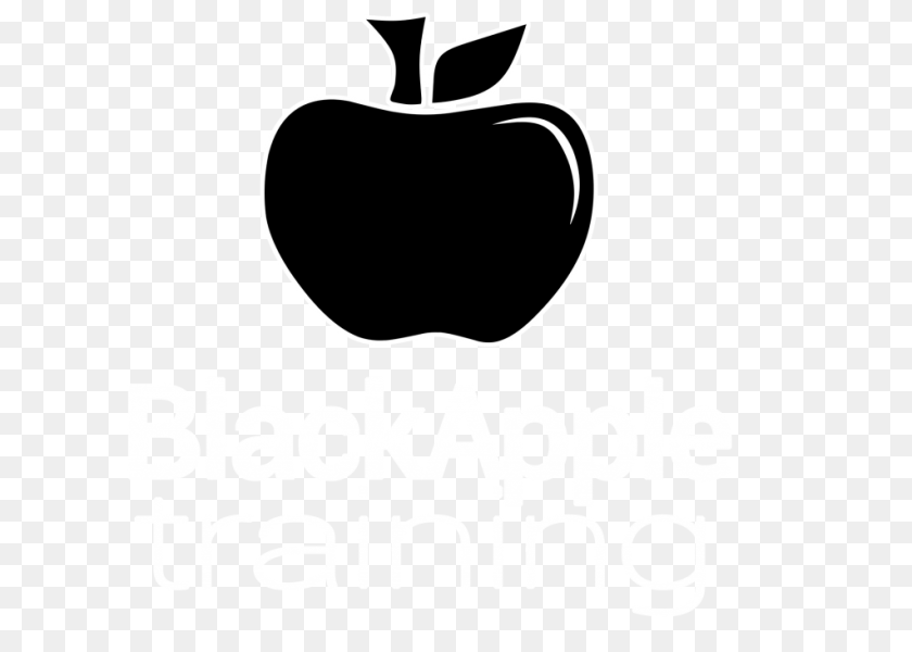 Black Apple Logo Large White Outline Tentac, Food, Fruit, Plant, Produce Sticker PNG