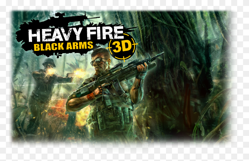 780x485 Black Arms 3d Heavy Fire Black Arms, Person, Human, Gun HD PNG Download