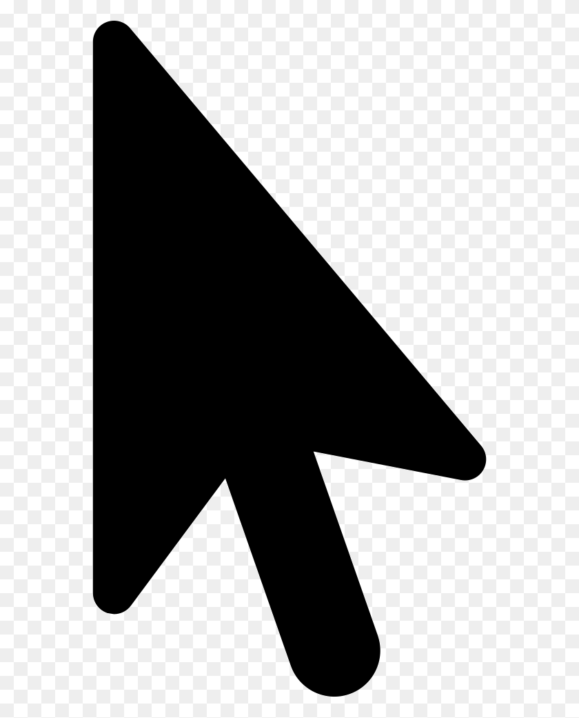 572x981 Black Arrow Comments Kursor, Triangle, Symbol HD PNG Download