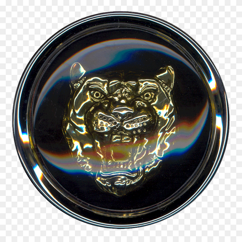 800x800 Descargar Png Fondo Negro Insignia De Jaguar Oro Negro, Esfera, Emblema, Símbolo Hd Png