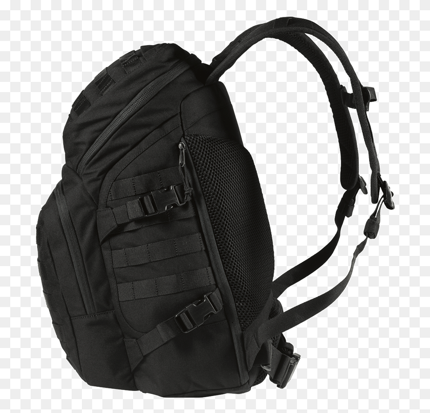 704x747 Black Backpack High Quality Image Side Of Backpack Transparent, Bag HD PNG Download