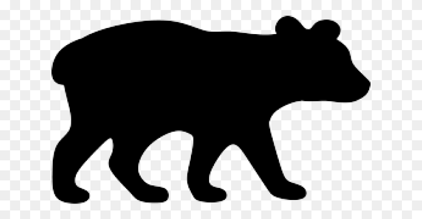 637x377 Черный Медведь Клипарт Мама Детеныш Медвежонки Контур, Животное, Млекопитающее, Свинья Png Скачать