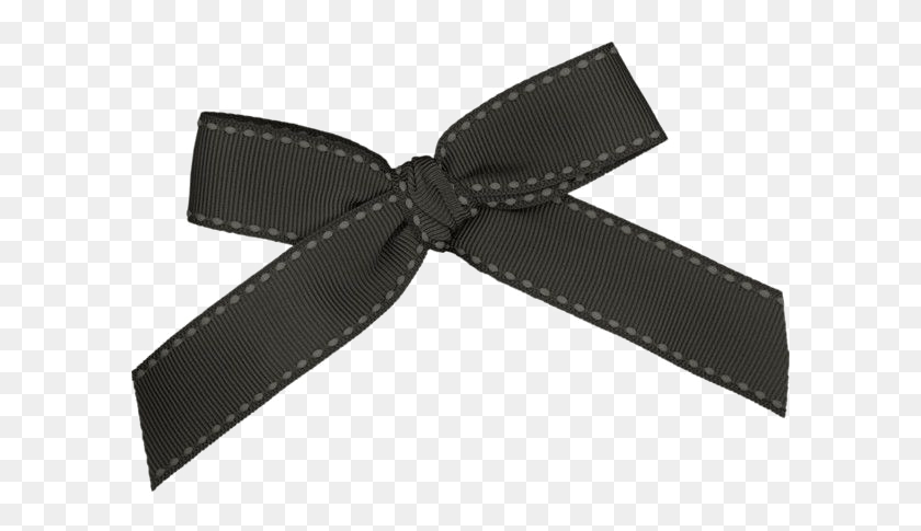 601x425 Black Bow Ribbon Pic Hair Tie, Strap, Belt, Accessories HD PNG Download