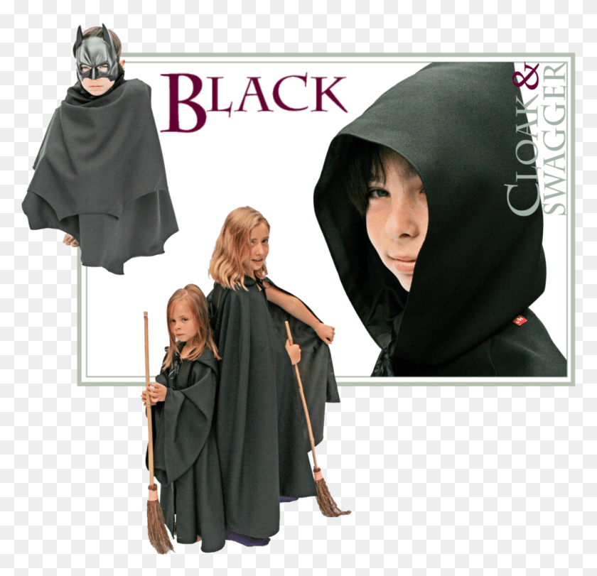 1000x963 Black Button Whole Cape, Clothing, Apparel, Cloak HD PNG Download