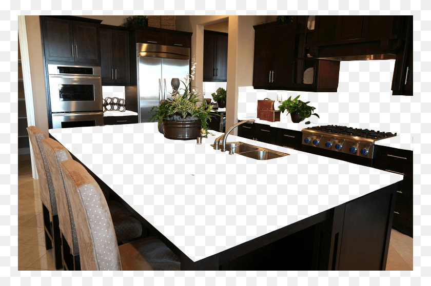 770x498 Black Cabnets Gt Granite Countertops Usa, Chair, Furniture, Room HD PNG Download