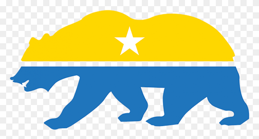 970x486 Black California Bear Logo, Star Symbol, Symbol, Wildlife HD PNG Download