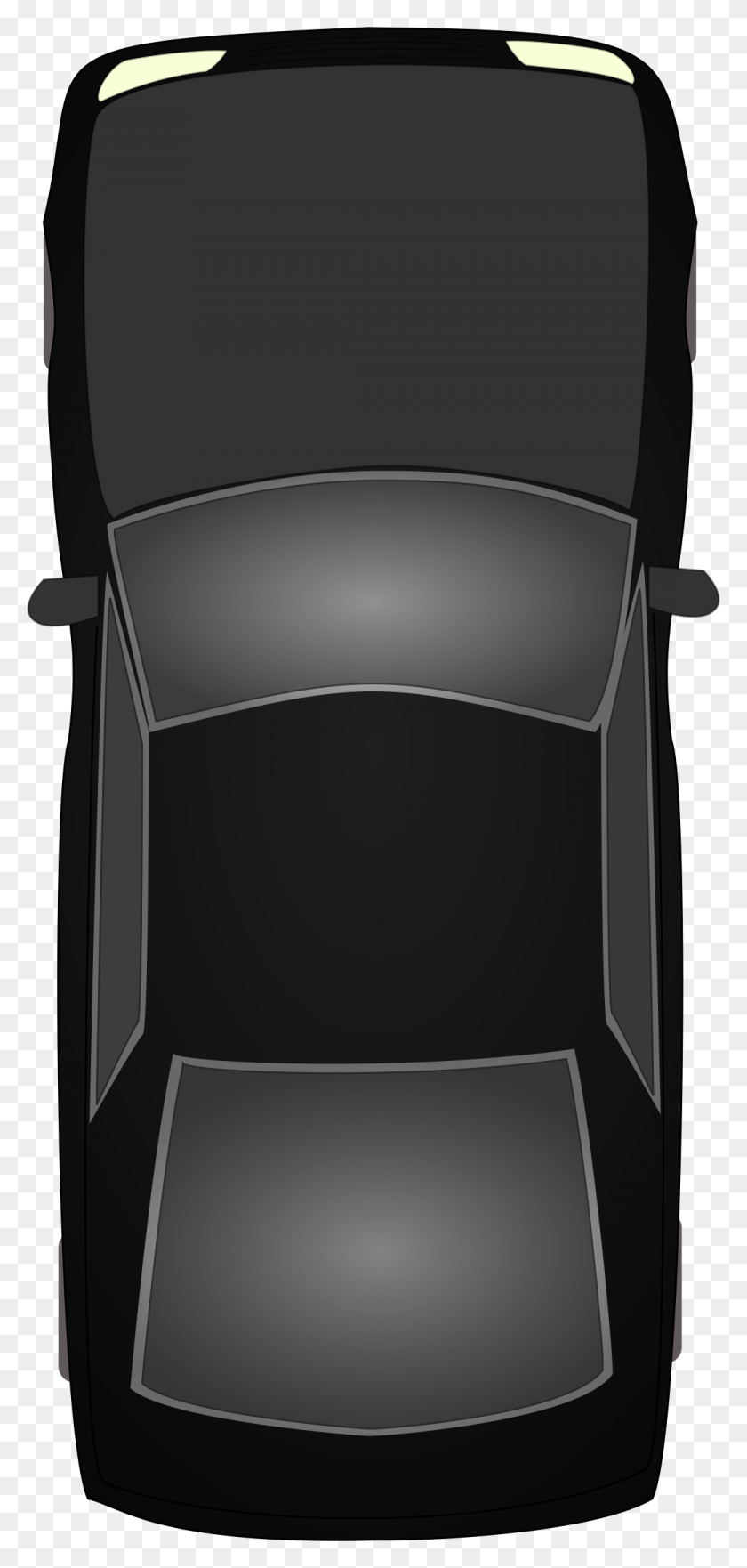1092x2383 Black Car Topview Vector Transparent Library Top View Of Car, Chair, Furniture, Lamp HD PNG Download