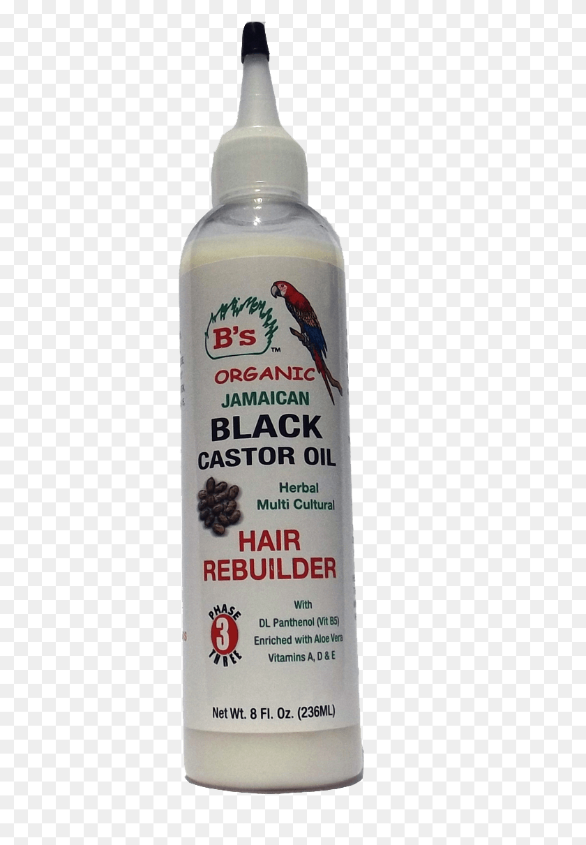 330x1151 Black Castor Oil Hair Rebuilder African Grey, Bottle, Beer, Alcohol HD PNG Download