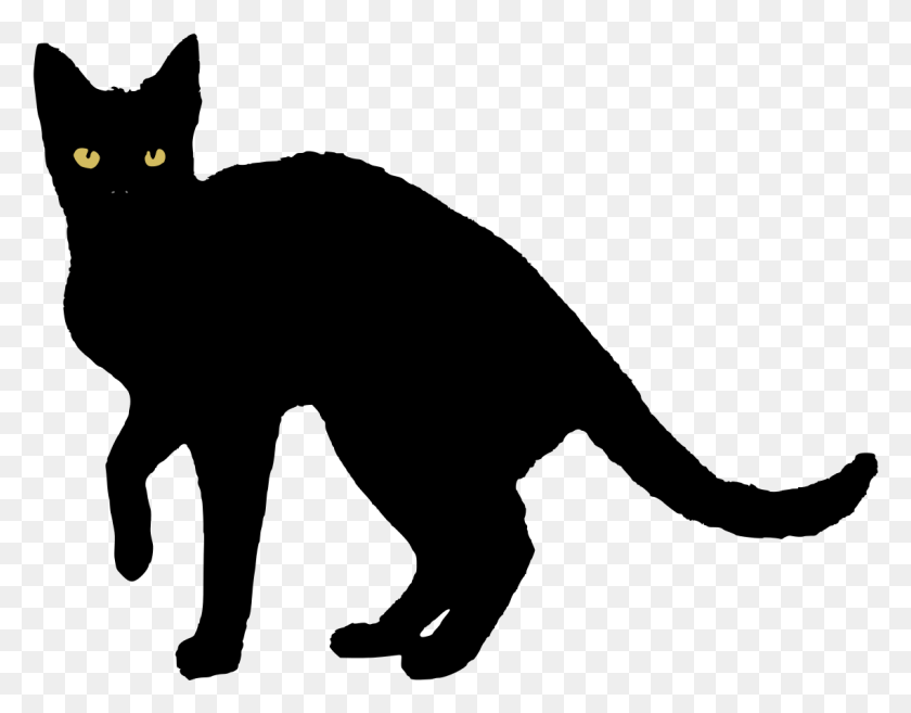 1139x872 Black Cat 02812 Svg Vector Nevit Black Cat Vector, Outdoors, Nature, Astronomy HD PNG Download