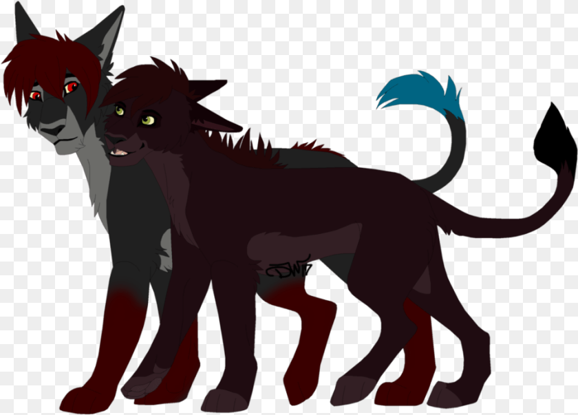 961x690 Black Cat Whiskers Demon Canidae Wolf, Face, Head, Person, Animal Sticker PNG