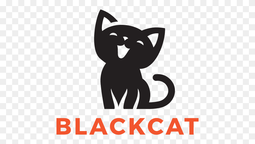 469x415 Black Cats Logo, Poster, Advertisement, Alphabet HD PNG Download