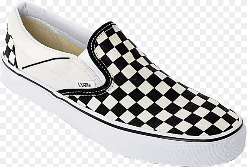 991x673 Black Checkered Vans Slip On Vans Checkered, Canvas, Clothing, Footwear, Shoe Transparent PNG