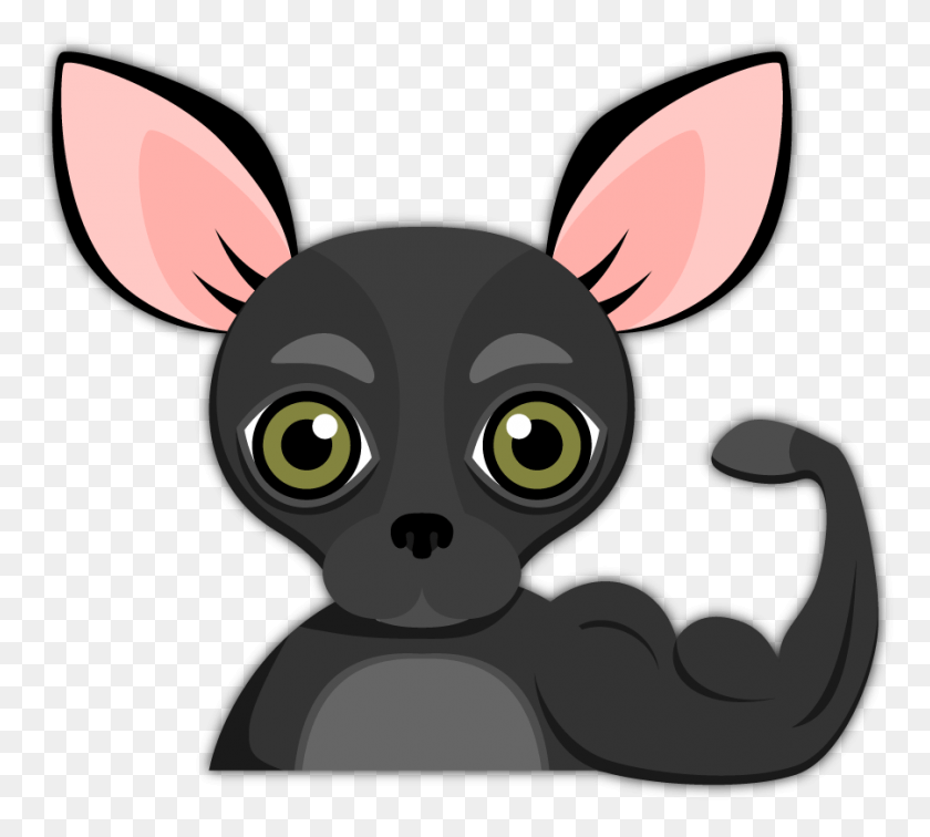 901x804 Black Chihuahua Emoji Stickers For Imessage Are You Chihuahua, Mammal, Animal, Cat HD PNG Download