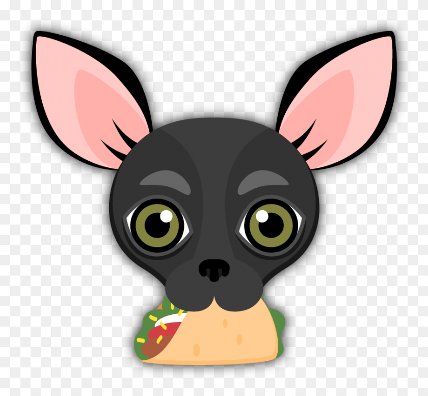 Black Chihuahua Emoji Stickers For Imessage Are You Chihuahua Emoji, Mammal, Animal, Wildlife HD PNG Download
