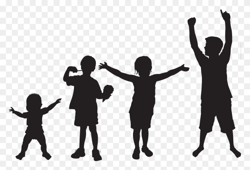 930x610 Black Children Children Play Silhouette, Person, Human, Hand HD PNG Download