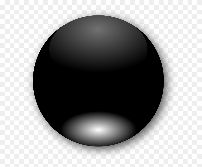 640x633 Black Circle Button Round Black, Sphere, Lamp HD PNG Download