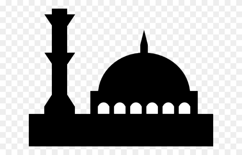 640x480 Мечеть Черный Клипарт Мечеть Штриховая Графика, Купол, Архитектура, Здание Hd Png Скачать