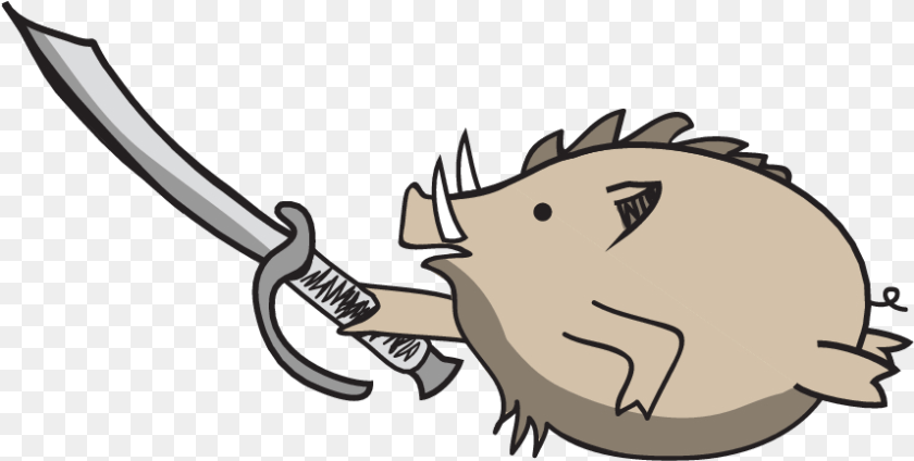 857x433 Black Collar Arms Pork Sword Logo Cartoon, Weapon, Animal, Fish, Sea Life Transparent PNG