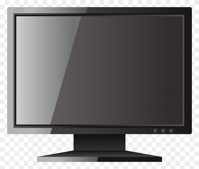 5809x4876 Black Computer Lcd Monitor Clipart Monitor Clipart, Screen, Electronics, Display HD PNG Download