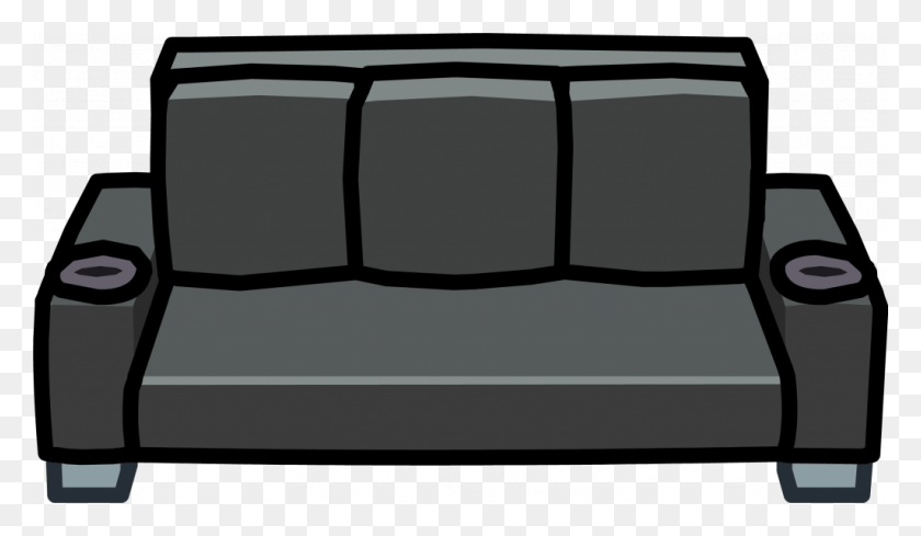 1024x564 Black Couch Fresh Transparent Black Couch Clipart Black Couch Clip Art, Pillow, Cushion, Furniture HD PNG Download