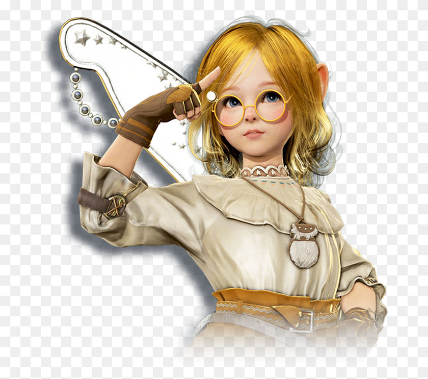 682x683 Black Desert Character Shai, Person, Human, Toy HD PNG Download