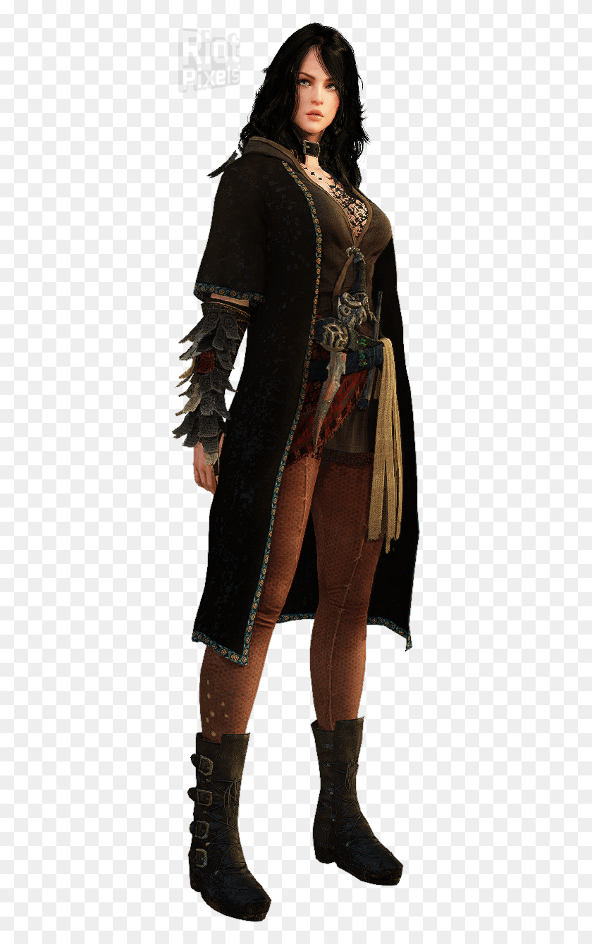 354x1279 Black Desert Hechicera Png / Ropa Hd Png
