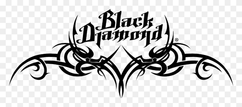 871x351 Black Diamond By Dakota Safes Calligraphy, Gray, World Of Warcraft HD PNG Download