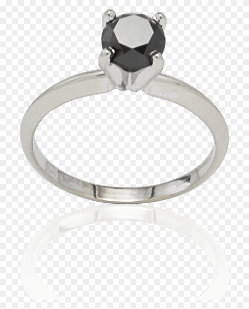 708x982 Black Diamond Solitaire Ring Engagement Ring, Accessories, Accessory, Jewelry Descargar Hd Png
