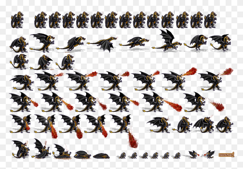 1284x865 Black Dragon Heroes Of Might And Magic 2 Bone Dragon, Ornament, Pattern, Fractal HD PNG Download