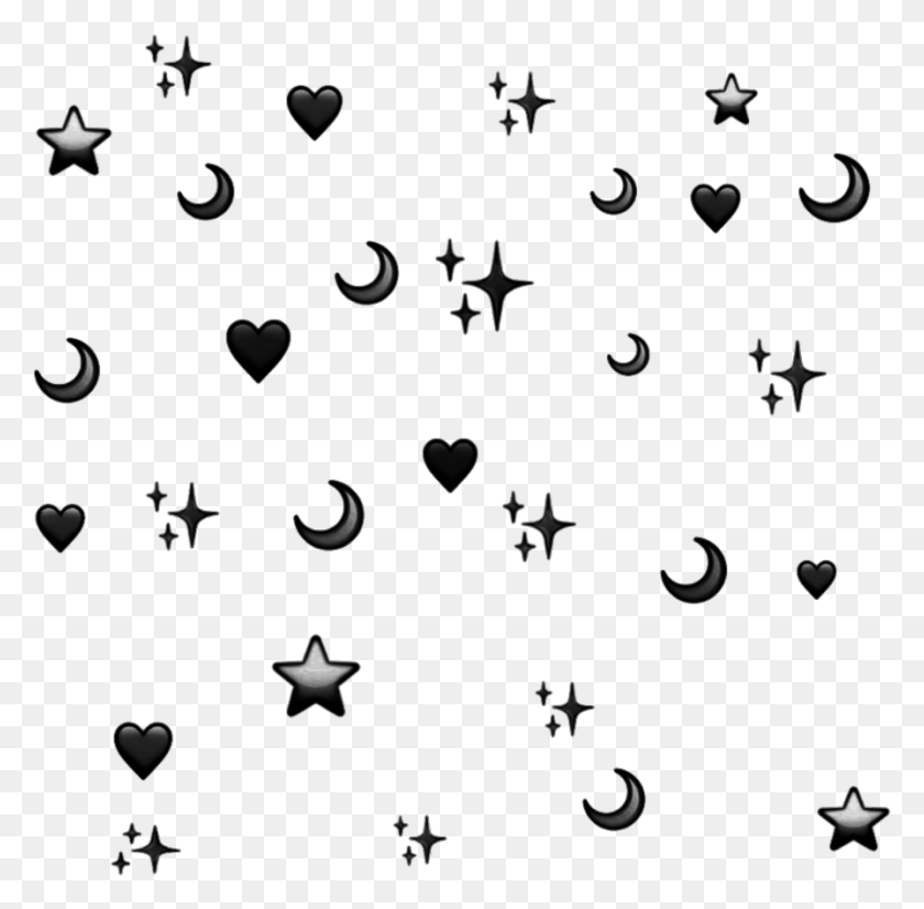 895x879 Black Emoji Background For Pictures Stars And Moon, Snowflake, Floral Design, Pattern HD PNG Download