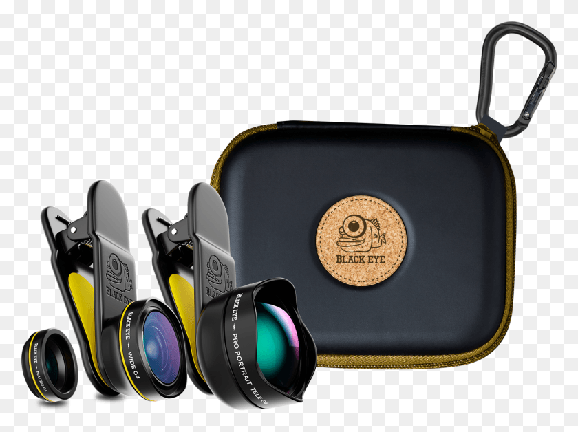 1340x977 Descargar Png Black Eye Travel Kit G4 Paquete Combo Con Pro Portrait Black Eye Travel Kit, Electrónica, Cámara, Lente De La Cámara Hd Png