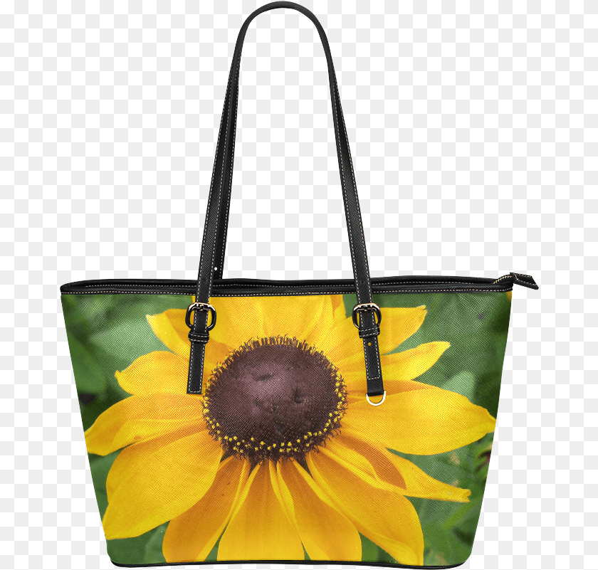 674x801 Black Eyed Susan Beauty Leather Tote Baglarge Handbag, Accessories, Bag, Purse, Tote Bag Clipart PNG