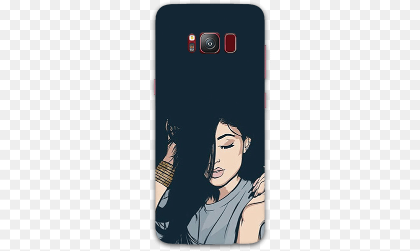 242x503 Black Fashion Galaxy S8 Mobile Case Kylie Jenner Tumblr Wallpaper Iphone, Book, Comics, Publication, Photography Transparent PNG