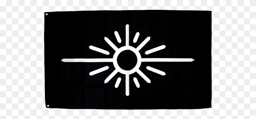 553x331 Descargar Png Bandera Negra W White Sun Logo Petit Biscuit Logo, Símbolo, Al Aire Libre, Hielo Hd Png
