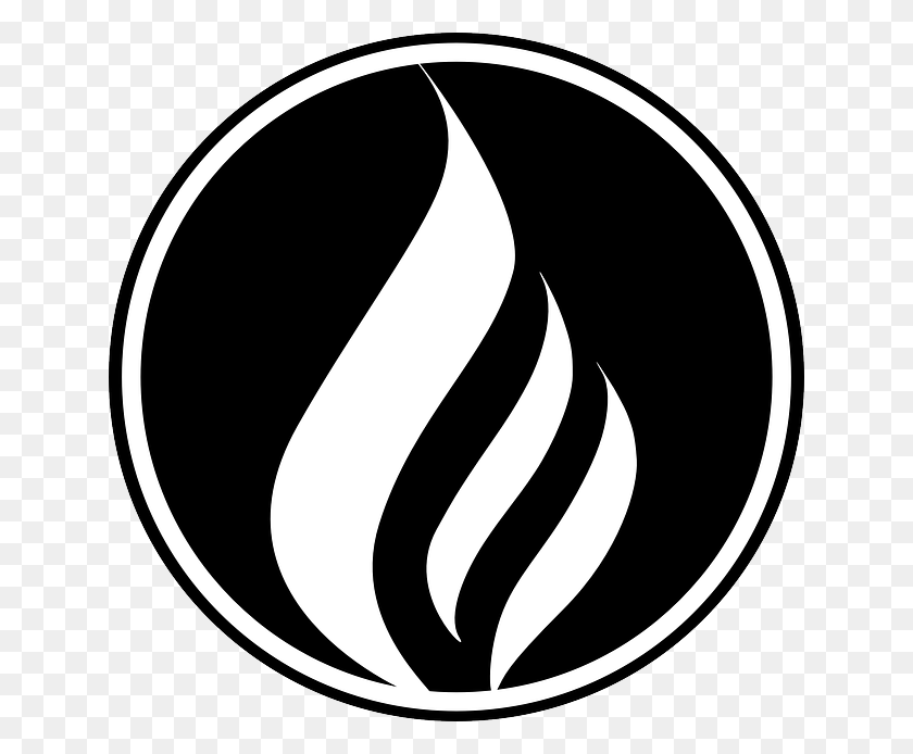 640x634 Черное Пламя Клипарт, Логотип, Символ, Товарный Знак Hd Png Скачать