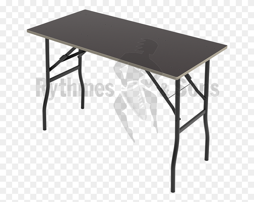 666x607 Black Folding Table 1120x560xh720mm Folding Table, Furniture, Tabletop, Coffee Table HD PNG Download