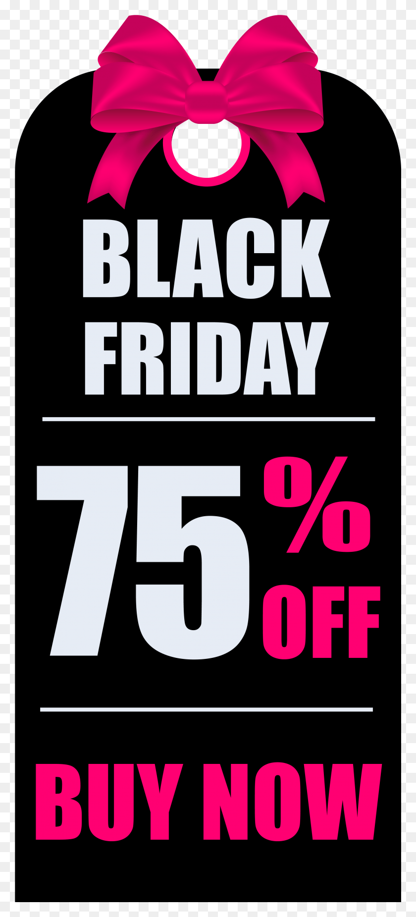 2590x5950 Black Friday 75 Off Tag Clipart Picture, Number, Symbol, Text HD PNG Download
