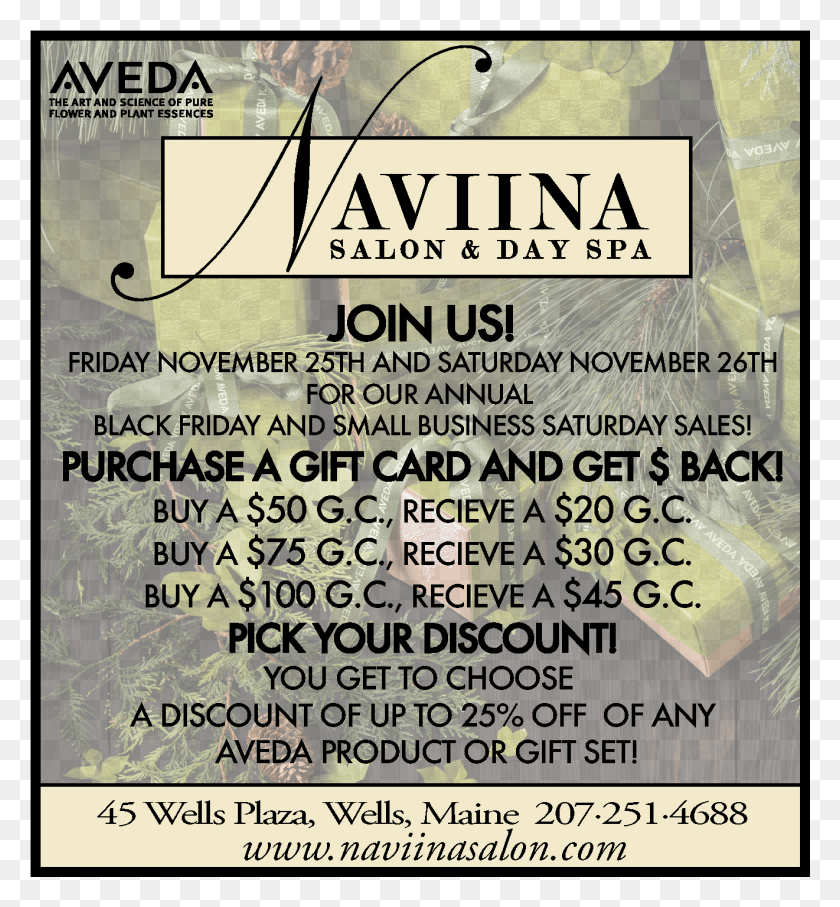 1321x1436 Black Fridaysmall Business Saturday Sales Aveda, Poster, Advertisement, Flyer HD PNG Download