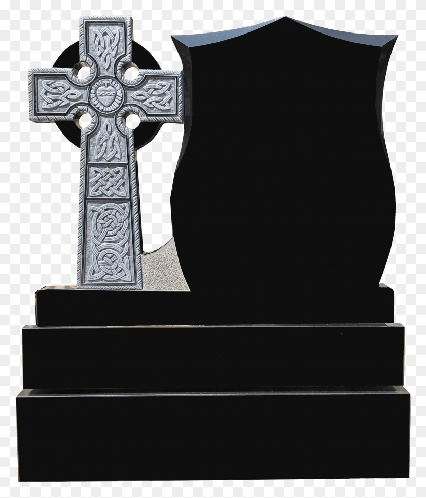 2461x2906 Черный Гранитный Кельтский Крест Дизайн, Крест, Символ, Распятие Hd Png Скачать