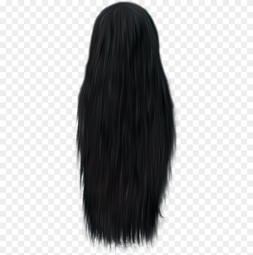 372x847 Black Hair Image Lace Wig, Adult, Black Hair, Female, Person Transparent PNG