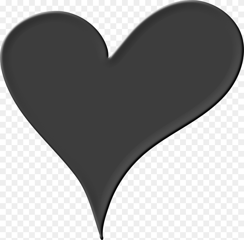 2372x2334 Black Heart Drawing Black Vector Heart Clipart PNG