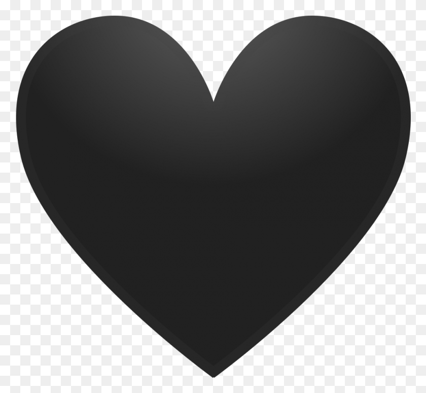 962x881 Black Heart Icon Heart Flat Icon, Balloon, Ball HD PNG Download