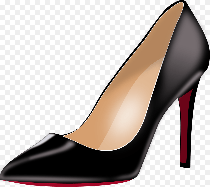 Black High Heel Shoe Clipart, Clothing, Footwear, High Heel, Smoke Pipe Sticker PNG