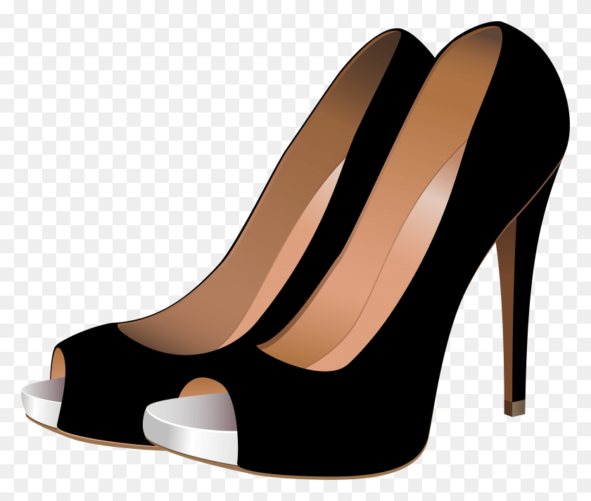 5830x4880 Black High Heels Clip Art High Heels With Transparent Background, Lamp, Cutlery, Label HD PNG Download