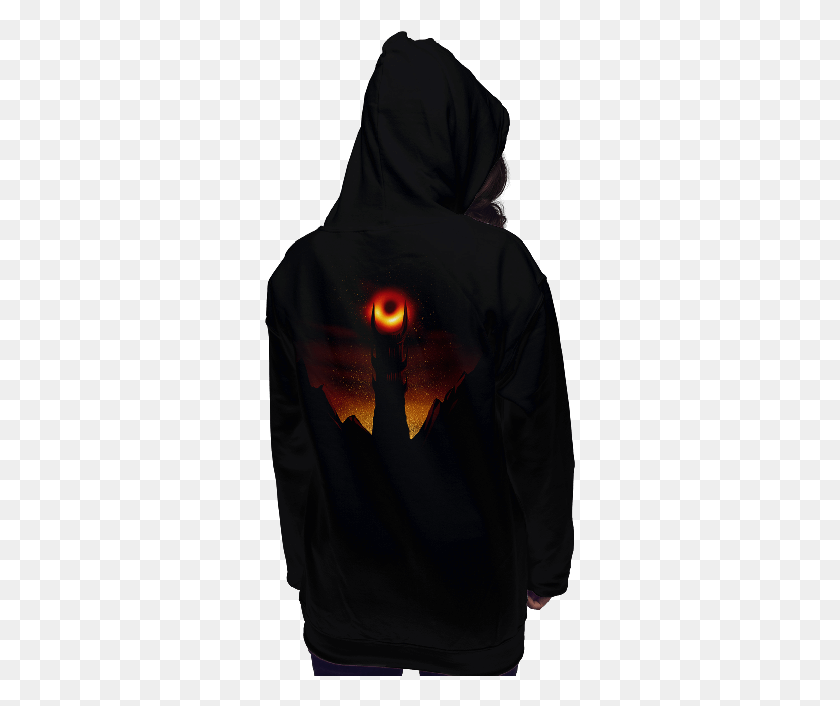 311x646 Black Hole Sauron Lost Boys Vampire Hoodie, Clothing, Apparel, Sleeve HD PNG Download