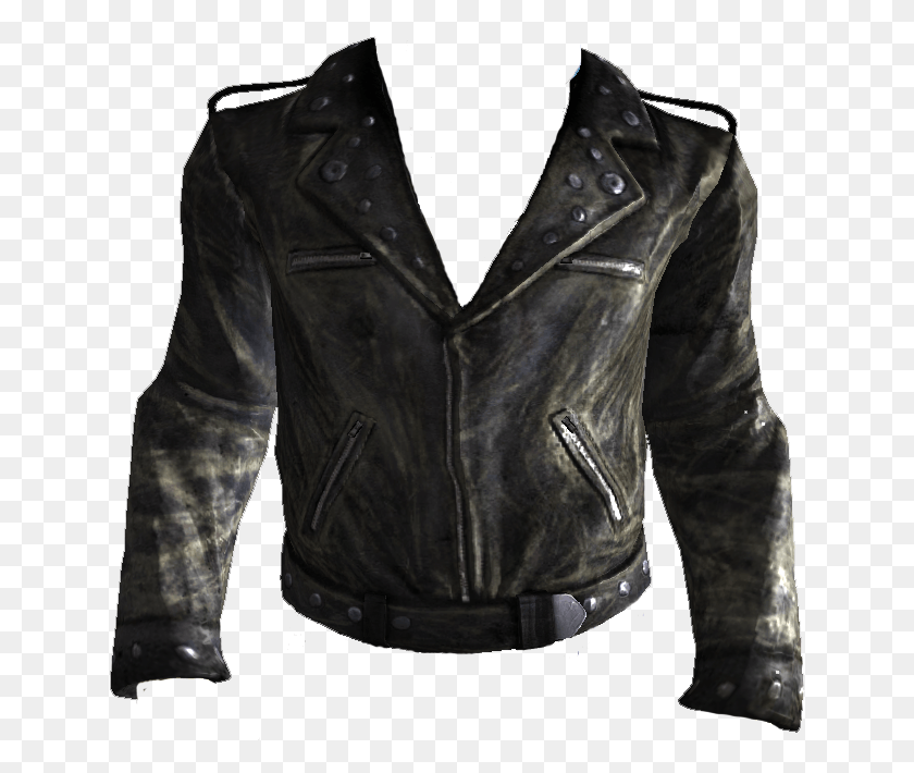640x650 Black Jacket Image Leather Jacket, Clothing, Apparel, Coat HD PNG Download