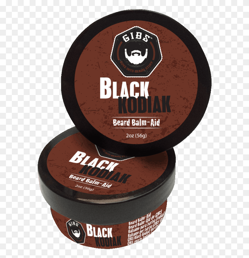 588x809 Black Kodiak Beard Balm Beard, Label, Text, Advertisement HD PNG Download