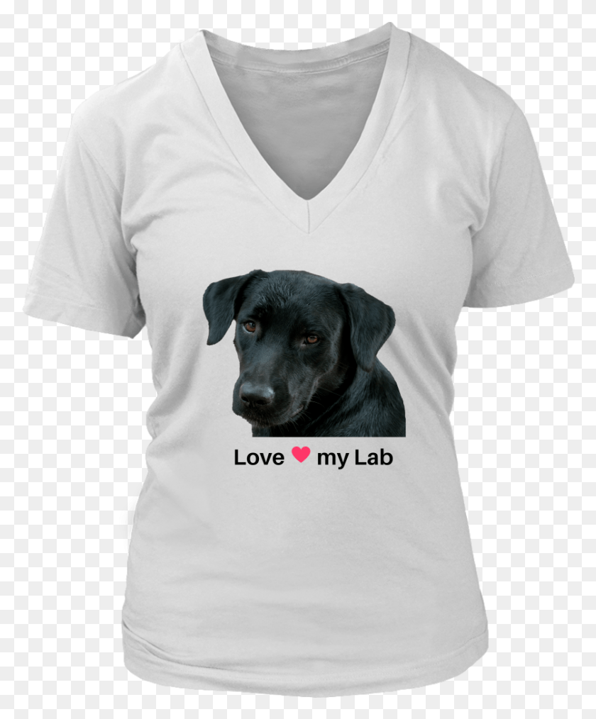 836x1023 Black Lab Contour Women39s V Neck Shirt Still I Rise Shirt, Clothing, Apparel, Canine HD PNG Download